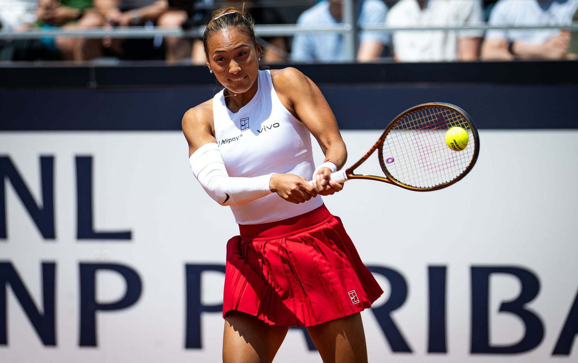 Zheng Qinwen at the Italian Open - Source: Getty
